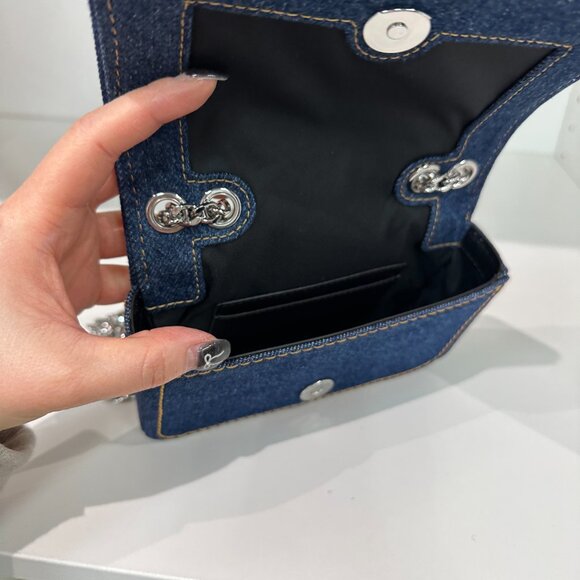 Marc Jacobs Denim Chain Shoulder Bag - Picture 7 of 8